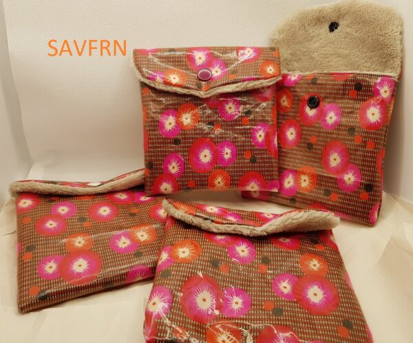 Pochettes savons tissus enduit ou wax avec savons – Image 7