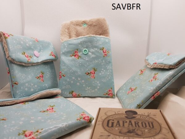 Pochettes savons tissus enduit ou wax avec savons – Image 5